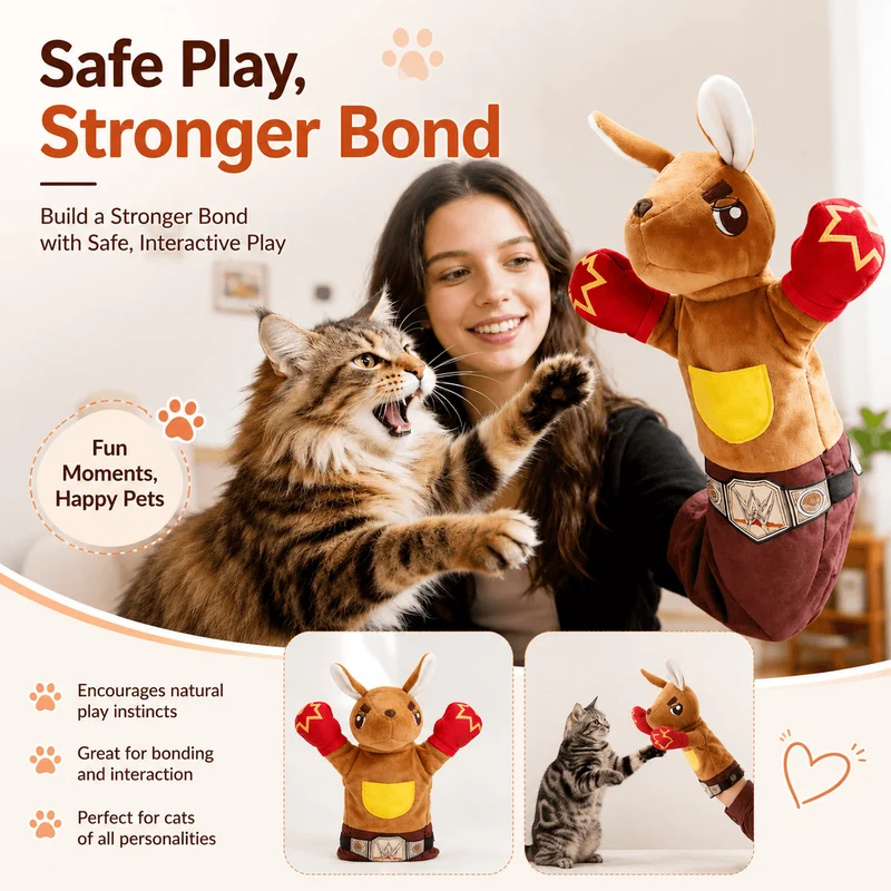 Cat Wrestling Glove – Interactive Wrestler Toy for Cats