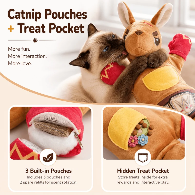 Cat Wrestling Glove – Interactive Wrestler Toy for Cats