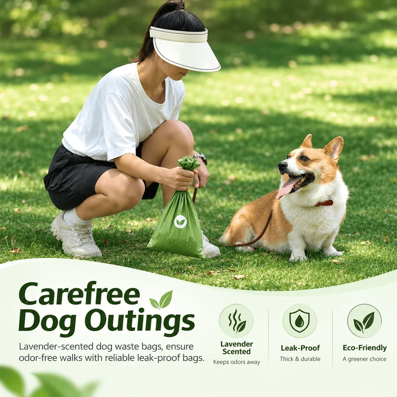 HDPE + EPI Dog Poop Bags – Leak-Proof Rolls with Free Dispenser