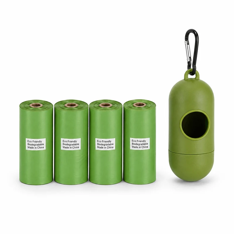 HDPE + EPI Dog Poop Bags – Leak-Proof Rolls with Free Dispenser