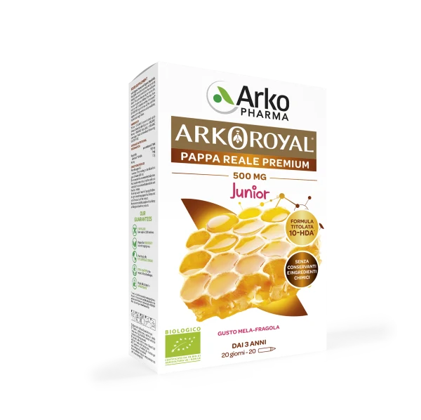 Arkoroyal Pappa Reale 500mg Bio Junior 20 Fialoidi