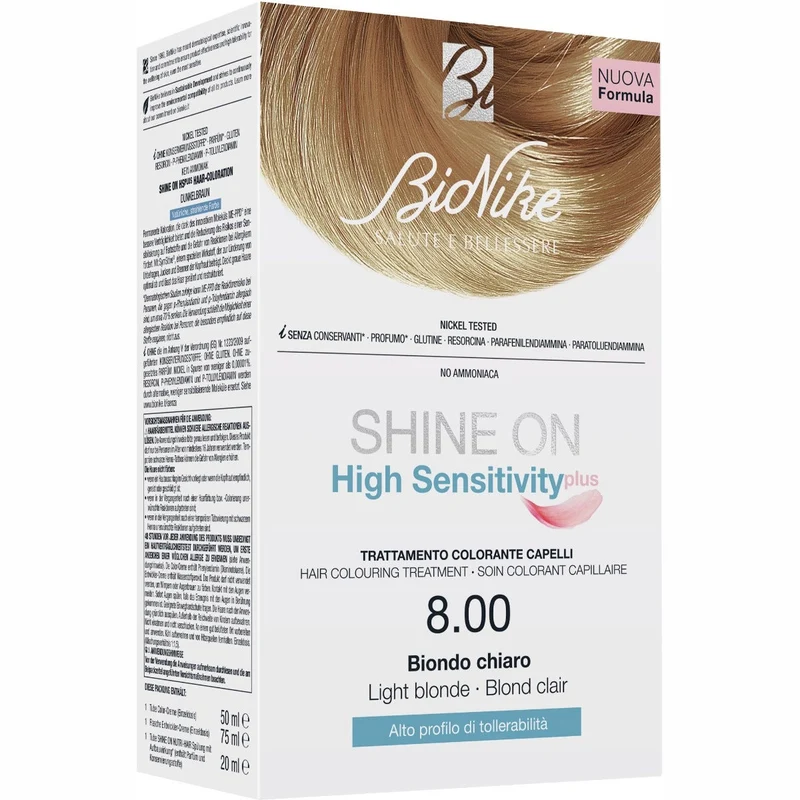 Bionike Shine On High Sensitivity Plus Biondo Chiaro 8.00