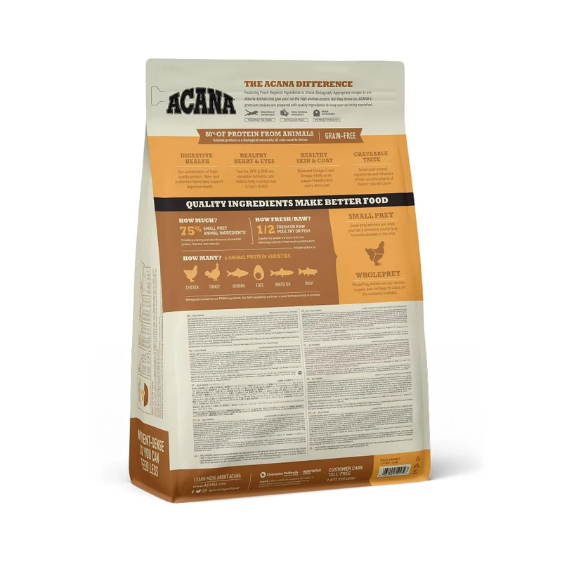 Acana Gatto Wild Prairie All Life Stages Crocchette Pollame e Pesce Sacco 340g