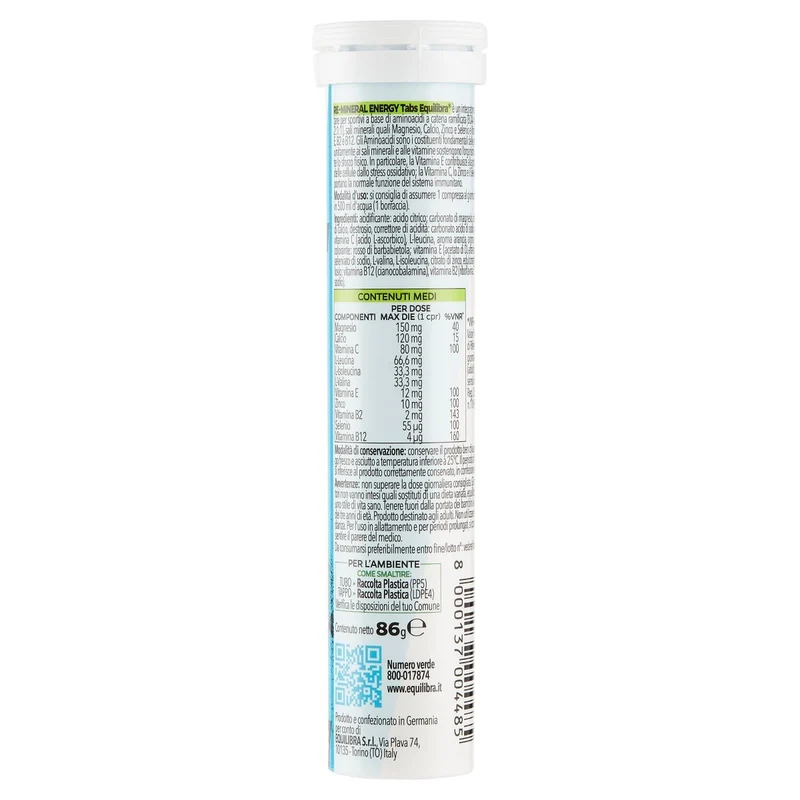 Equilibra Re-Mineral Energy Tabs 24 Compresse
