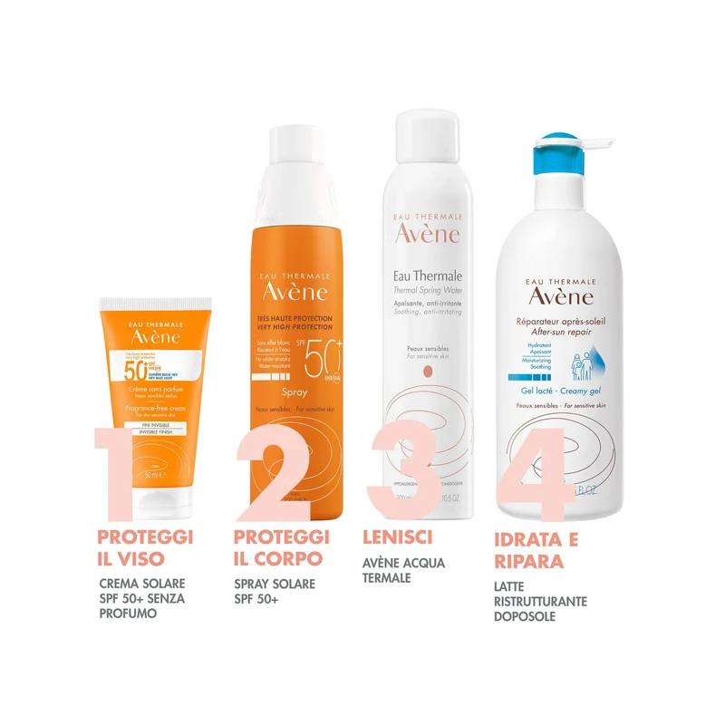 Avène Crema Senza Profumo SPF 50+ Solare Viso 50ml Protezione