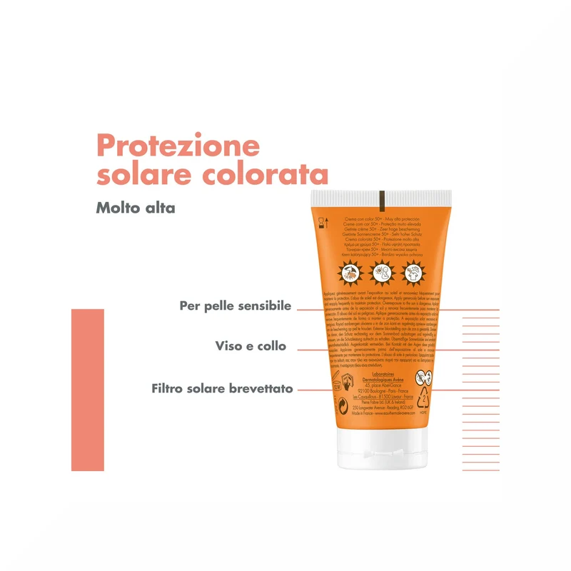 Avène Crema Colorata SPF 50+ Solare Viso 50ml
