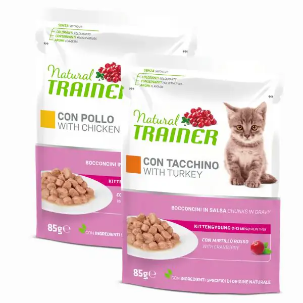 Natural Trainer Kitten&Young Bocconcini in salsa 85 gr