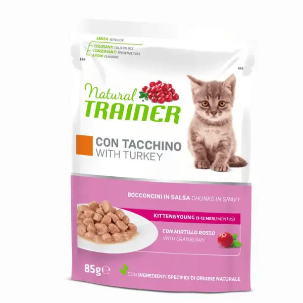 Natural Trainer Kitten&Young Bocconcini in salsa 85 gr
