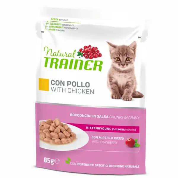 Natural Trainer Kitten&Young Bocconcini in salsa 85 gr