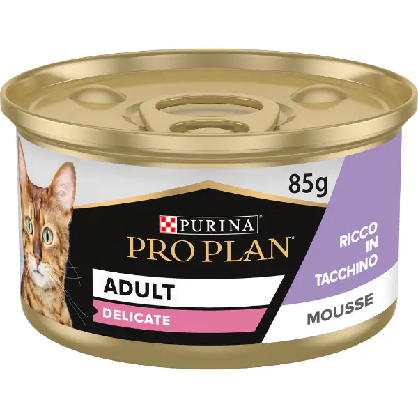 Purina Pro Plan Adult Delicate Umido Gatti Mousse Tacchino 85 g
