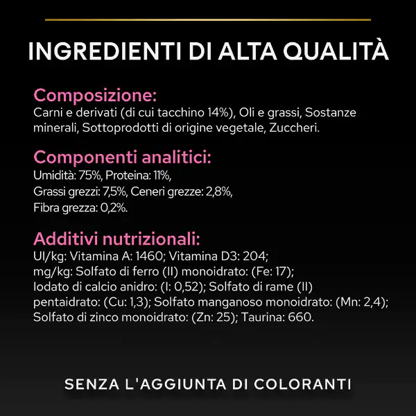 Purina Pro Plan Adult Delicate Umido Gatti Mousse Tacchino 85 g