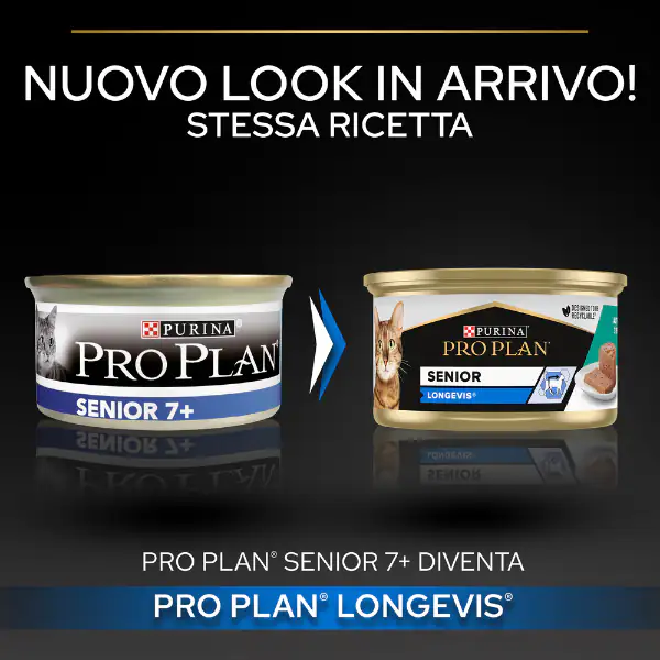 Purina Pro Plan Senior 7+ Longevis Umido Gatti Mousse Tonno 85 g