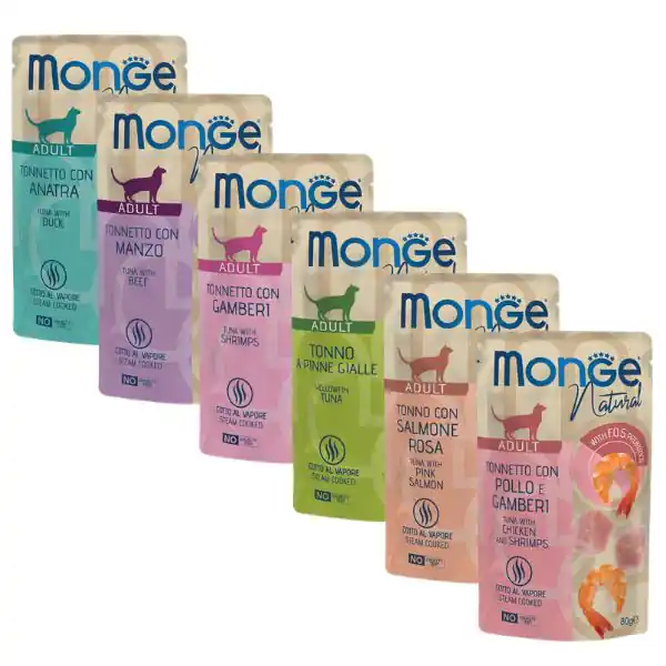 Monge Natural Adult cottura al vapore gustosi Pezzetti 80 gr