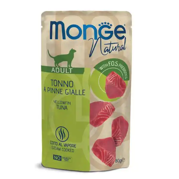 Monge Natural Adult cottura al vapore gustosi Pezzetti 80 gr