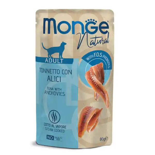 Monge Natural Adult cottura al vapore gustosi Pezzetti 80 gr