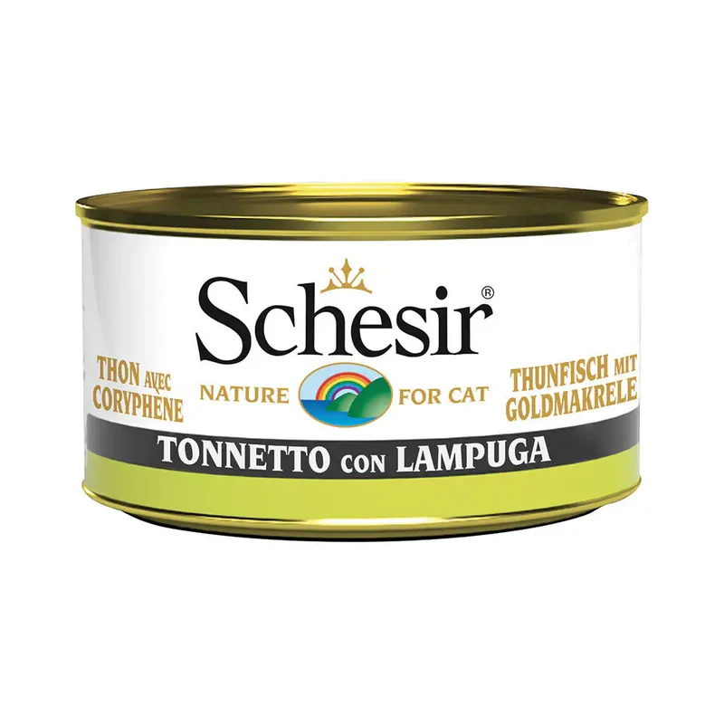 Schesir Cat Soft Adult filetti in gelatina alimento completo lattina 85 gr