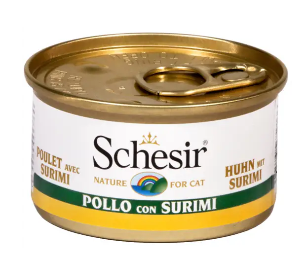 Schesir Cat Soft Adult filetti in gelatina alimento completo lattina 85 gr