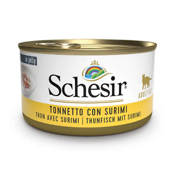 Schesir Cat Soft Adult filetti in gelatina alimento completo lattina 85 gr