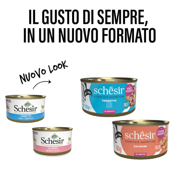 Schesir Cat Adult acqua di cottura al Naturale lattina 85 gr