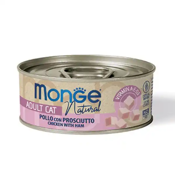 Monge Natural Adult cottura al vapore Ricette Delicate 80 gr