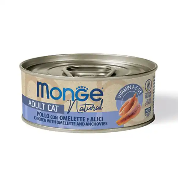 Monge Natural Adult cottura al vapore Ricette Delicate 80 gr