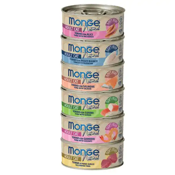 Monge Natural Adult cottura al vapore in Jelly 80 gr