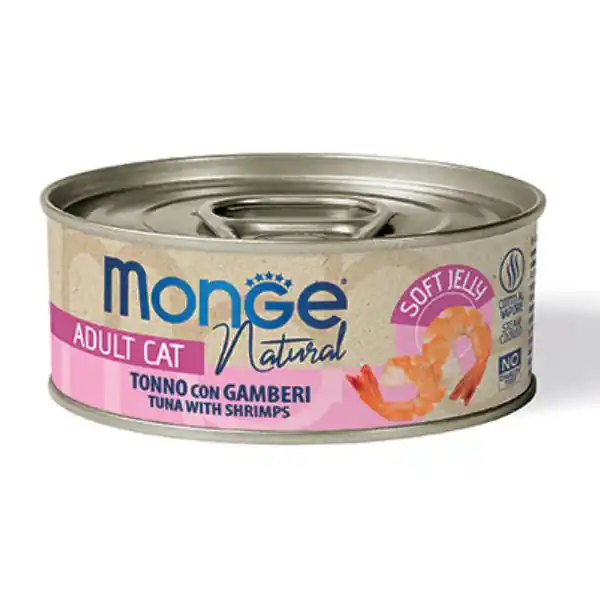 Monge Natural Adult cottura al vapore in Jelly 80 gr