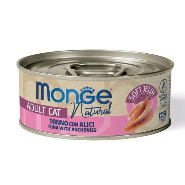 Monge Natural Adult cottura al vapore in Jelly 80 gr