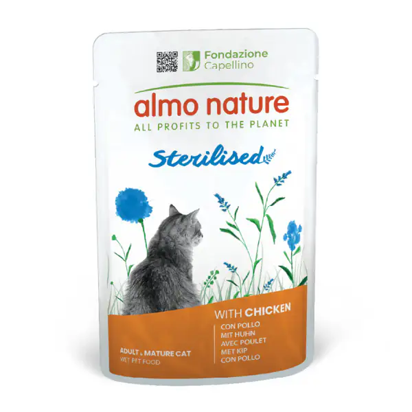 Almo Nature umido funzionale Sterilised Cat 70 gr