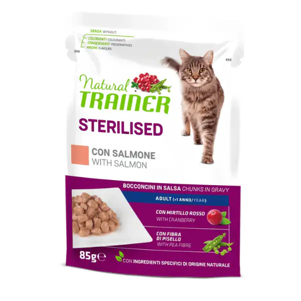 Natural Trainer Adult Sterilised Bocconcini in salsa 85 gr