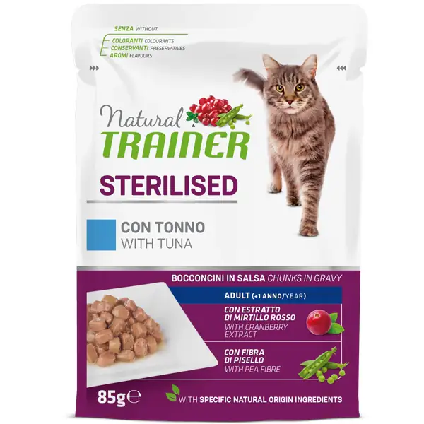 Natural Trainer Adult Sterilised Bocconcini in salsa 85 gr