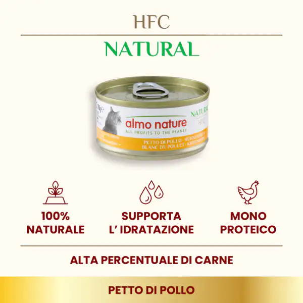 Almo Nature HFC Natural monoproteico Cat 70 gr