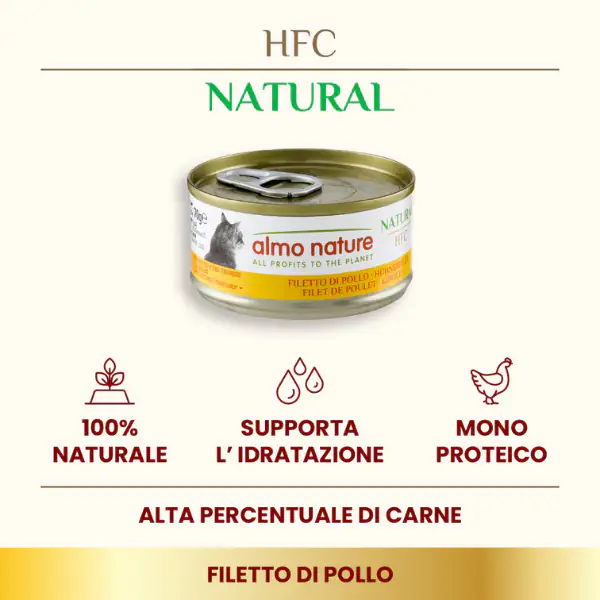 Almo Nature HFC Natural monoproteico Cat 70 gr