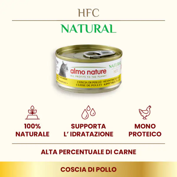 Almo Nature HFC Natural monoproteico Cat 70 gr