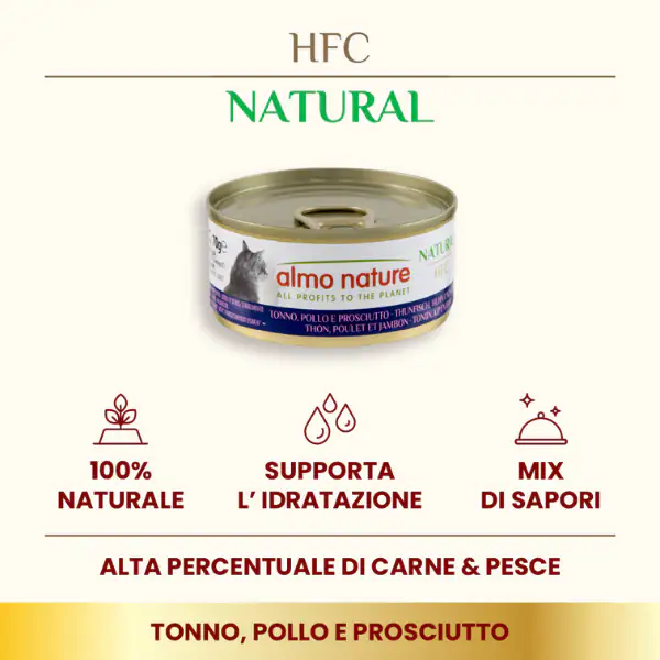 Almo Nature HFC Natural monoproteico Cat 70 gr