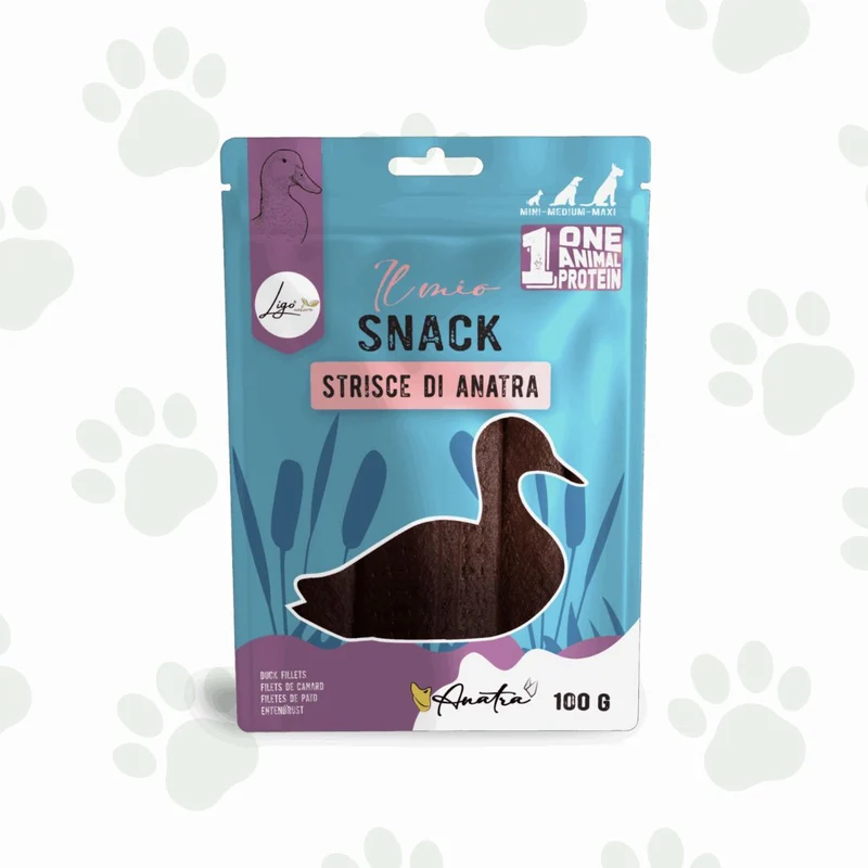 Ligo - Strisce di anatra 100 g snack per cani