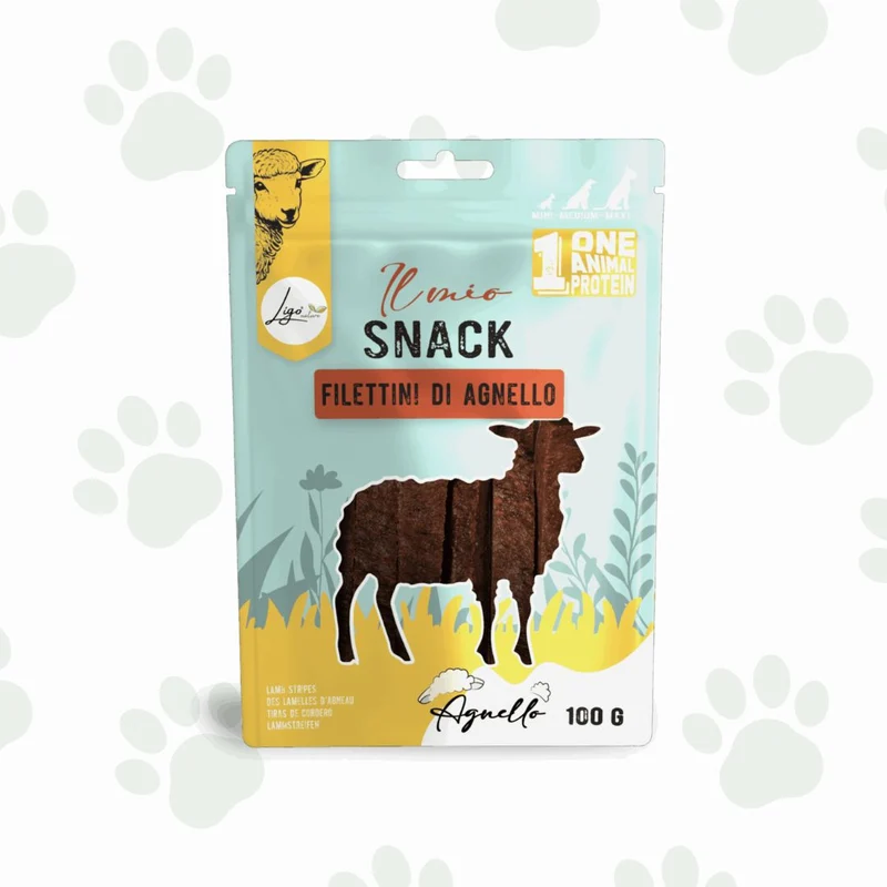 Ligo - Filettini di agnello 100 g snack per cani