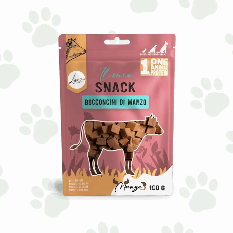 Ligo - Bocconcini di manzo 100 g snack per cani
