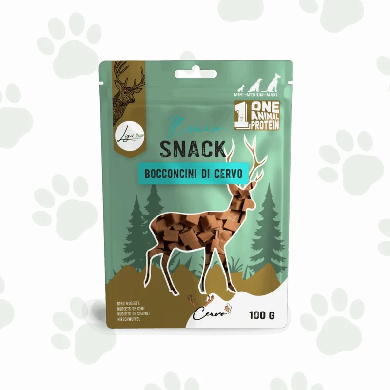 Ligo - Bocconcini di cervo 100 g snack per cani