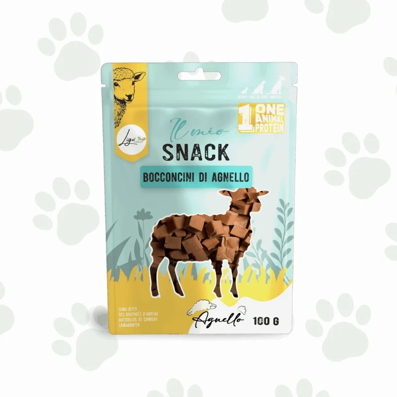 Ligo - Bocconcini di agnello 100 g snack per cani