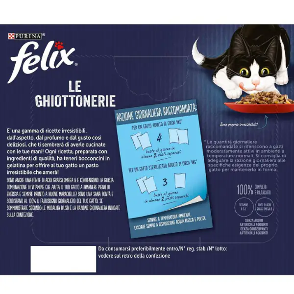 Purina Felix Le Ghiottonerie Selezioni Deliziose Multipack 24x85 gr