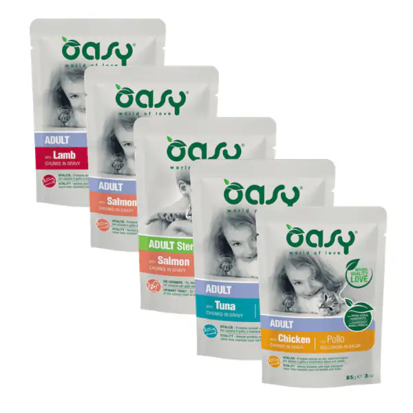 Oasy Cat Adult Bocconcini in salsa 85 gr