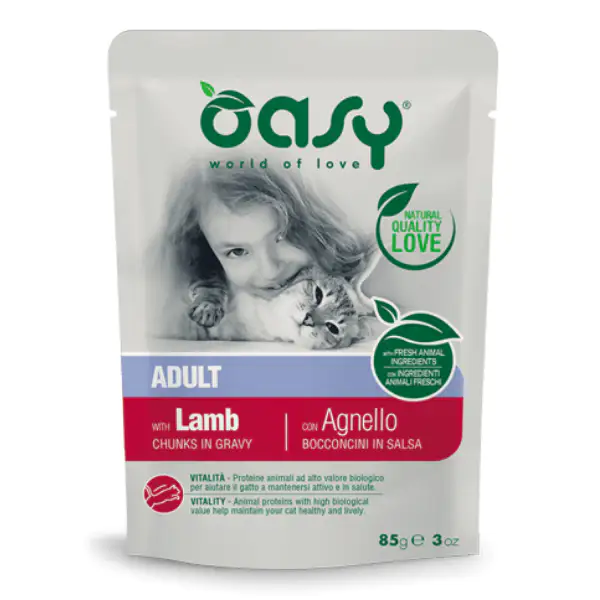 Oasy Cat Adult Bocconcini in salsa 85 gr