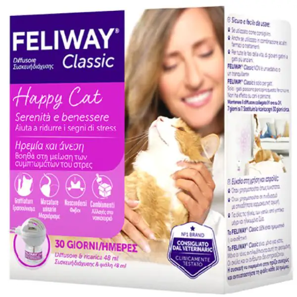 Feliway Classic Diffusore con ricarica Neorilassante per ambiente domestico per gatti