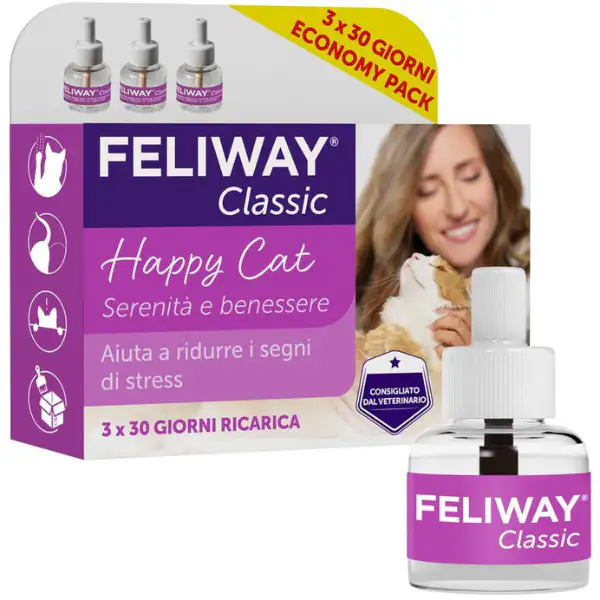 Feliway Classic Ricarica per diffusore ambiente domestico per gatti