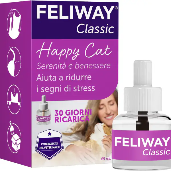 Feliway Classic Ricarica per diffusore ambiente domestico per gatti