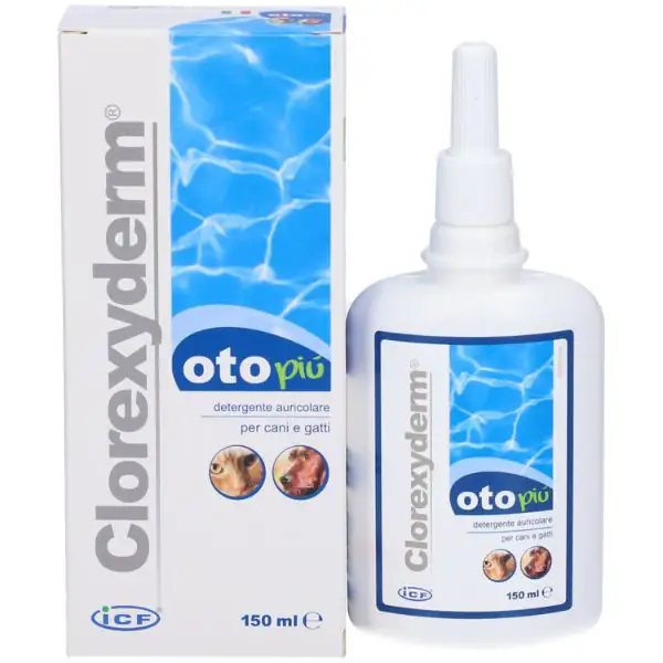 ICF Clorexyderm Oto Più detergente Auricolare Liquido per cani e gatti