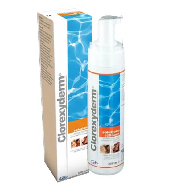 ICF Clorexyderm Soluzione dermatologica Schiuma per cani e gatti