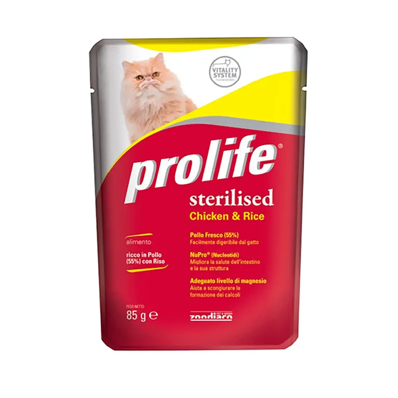 Prolife Cat Sterilised Bustine 85 gr