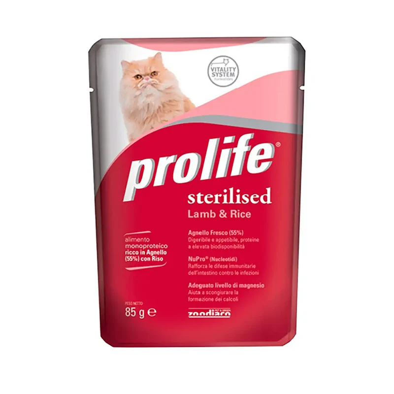 Prolife Cat Sterilised Bustine 85 gr